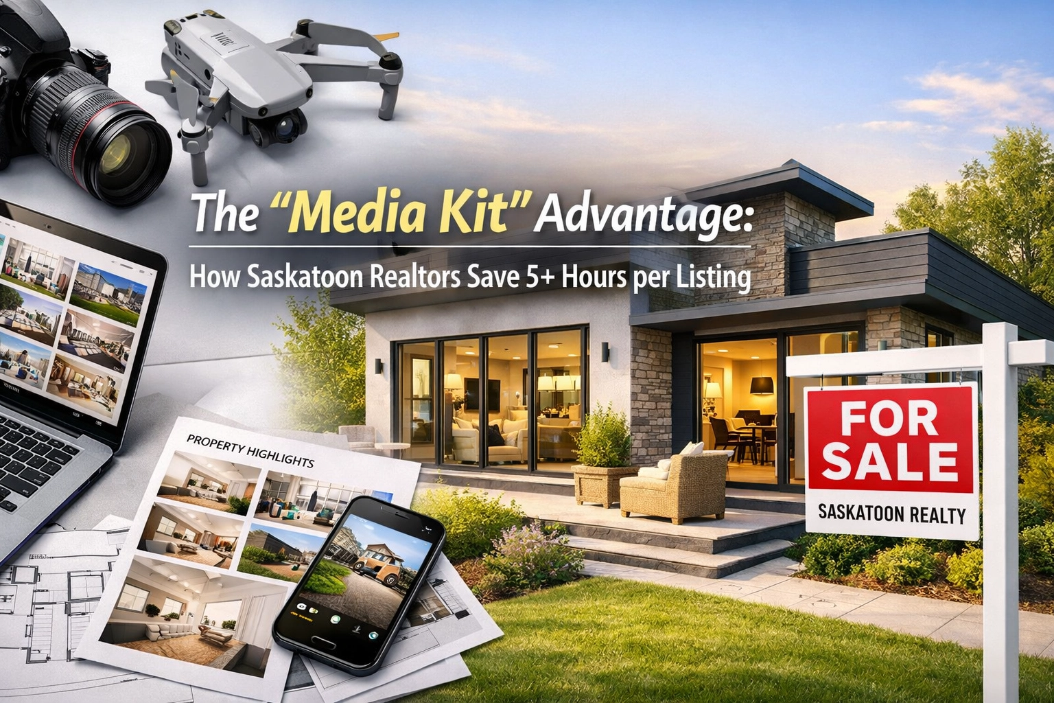 [HERO] The 'Media Kit' Advantage: How Saskatoon Realtors Save 5+ Hours per Listing