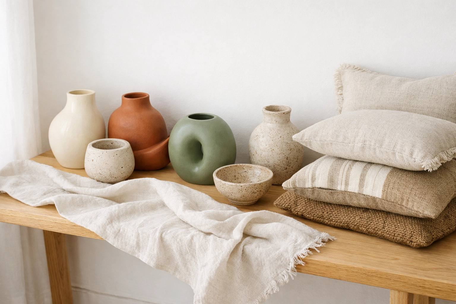 Curated collection of Australian wholesale homewares featuring handmade ceramics and sustainable textiles