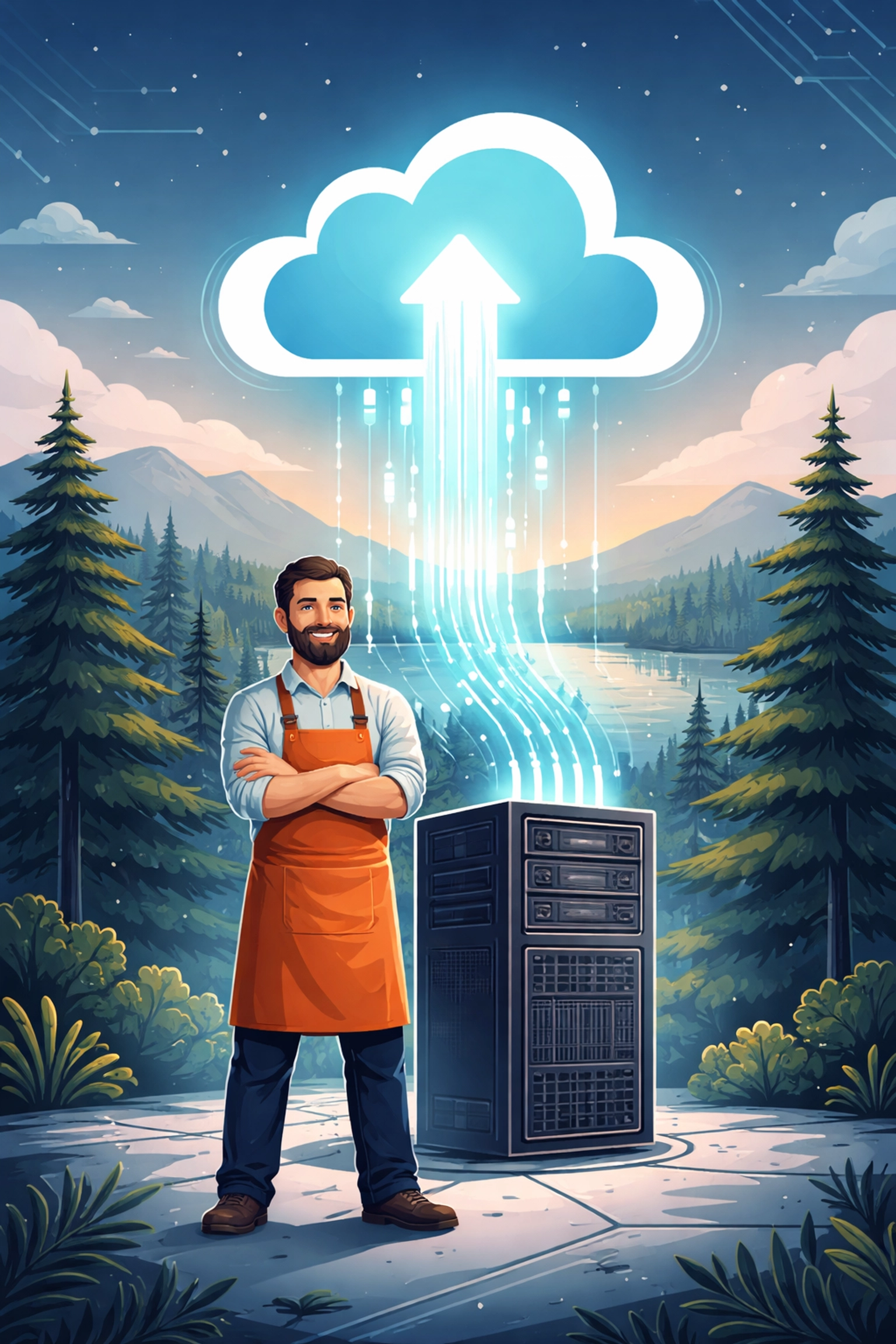 Northern Michigan business owner transitions from local servers to cloud migration with data backup for security