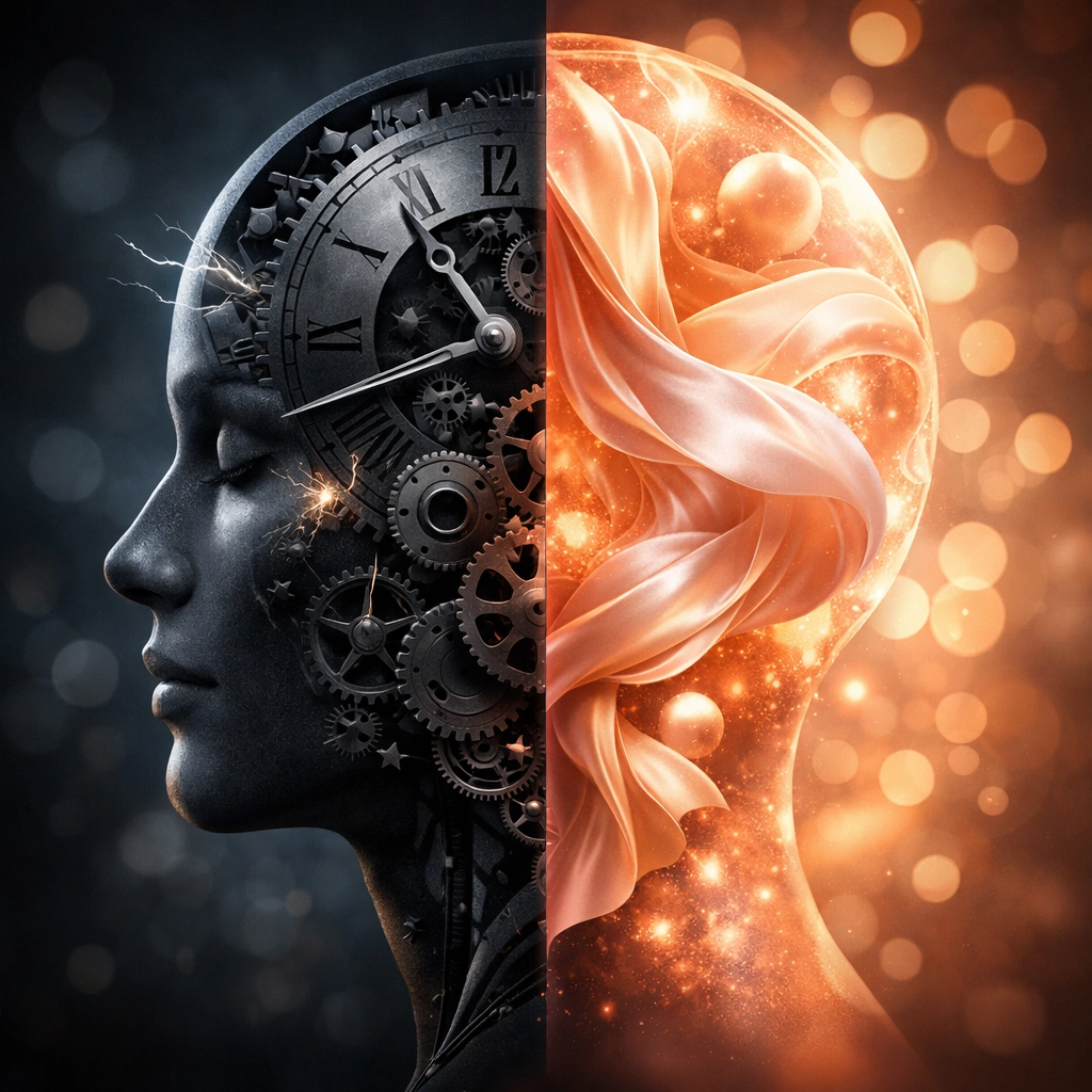 Visualizing the hidden connection between mental stress, anxiety, and a healthy libido for sexual wellness.