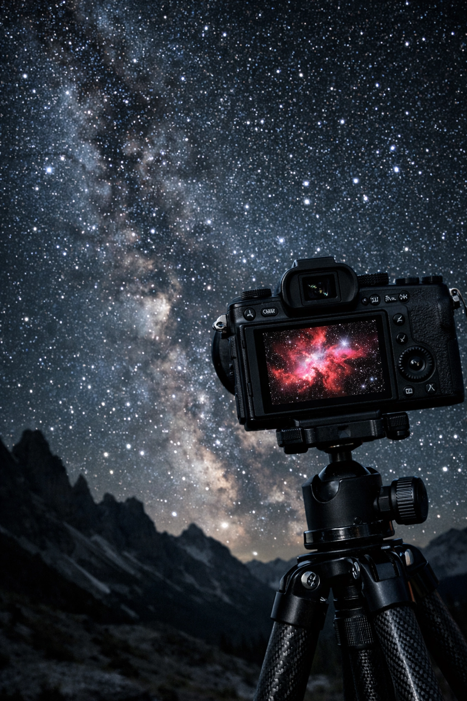 The OM System OM-3 ASTRO camera capturing the Milky Way for night sky photography gear headlines.