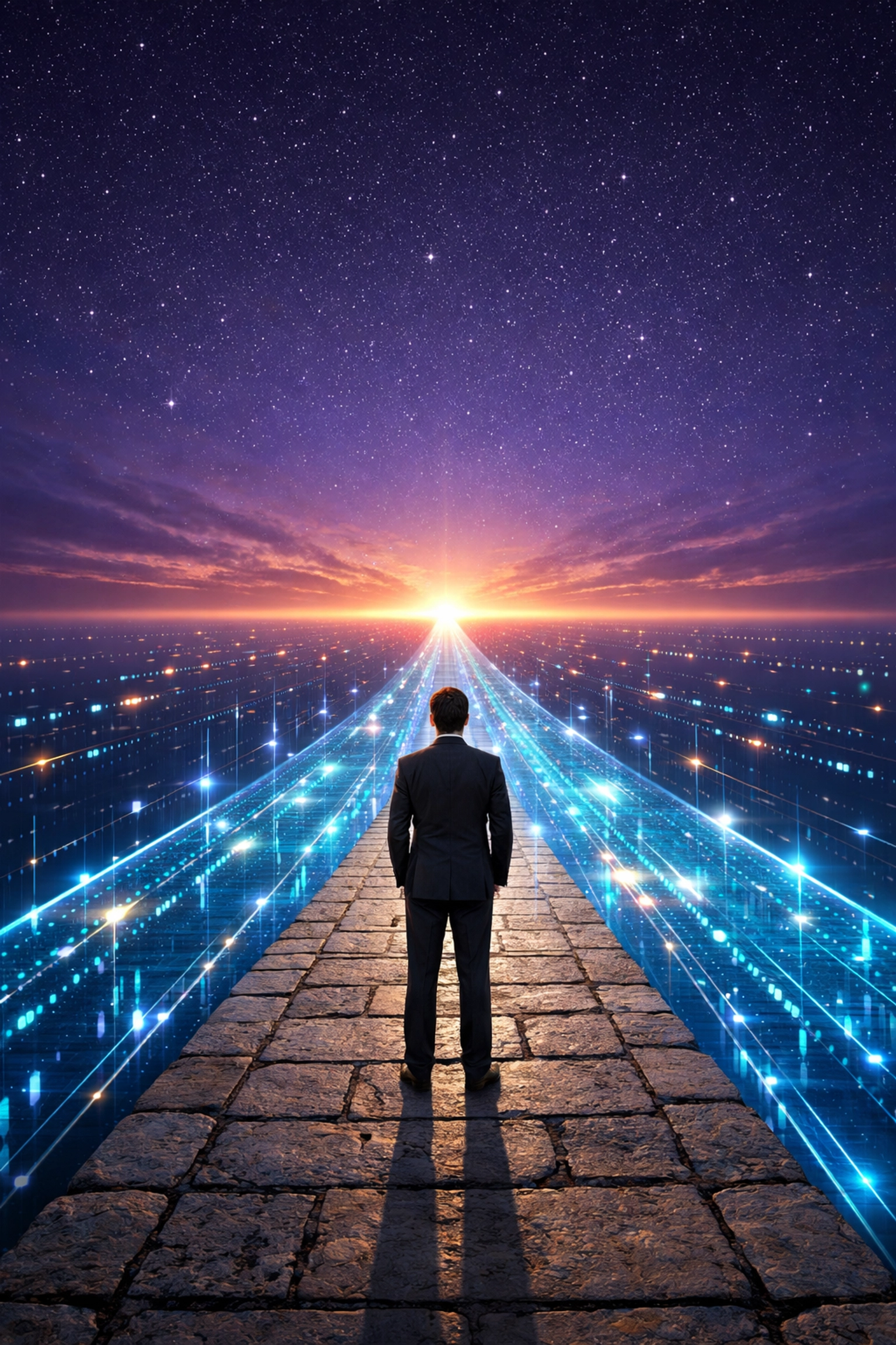 Strategic business roadmap showing the transition to digital AI automation and proactive lead nurturing software.