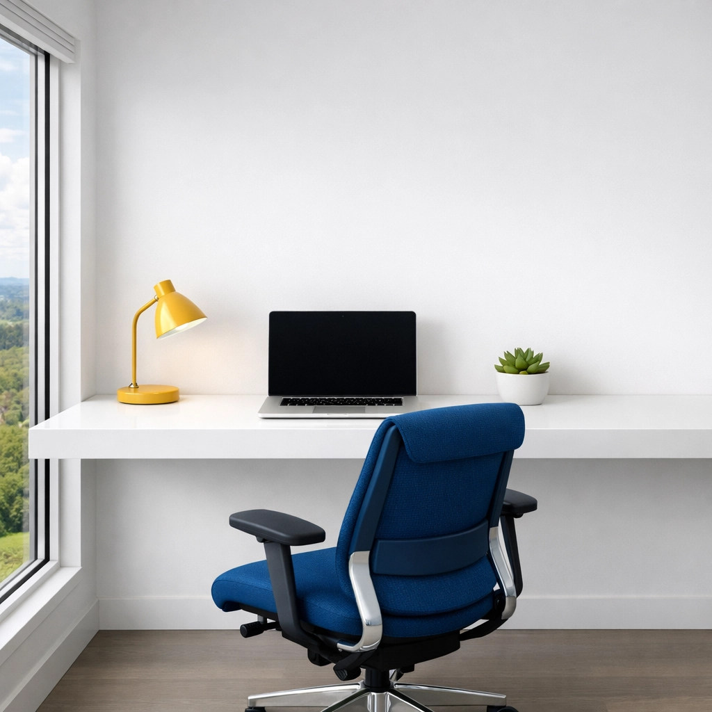 Spotless home office in Marlborough after a professional post construction cleaning service.