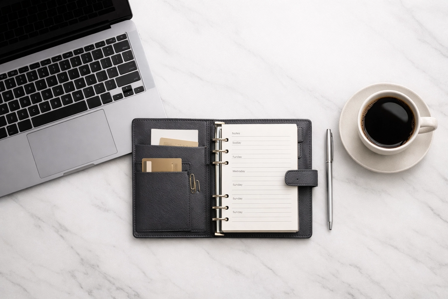 Organized professional workstation representing tax business support and service bureau infrastructure.