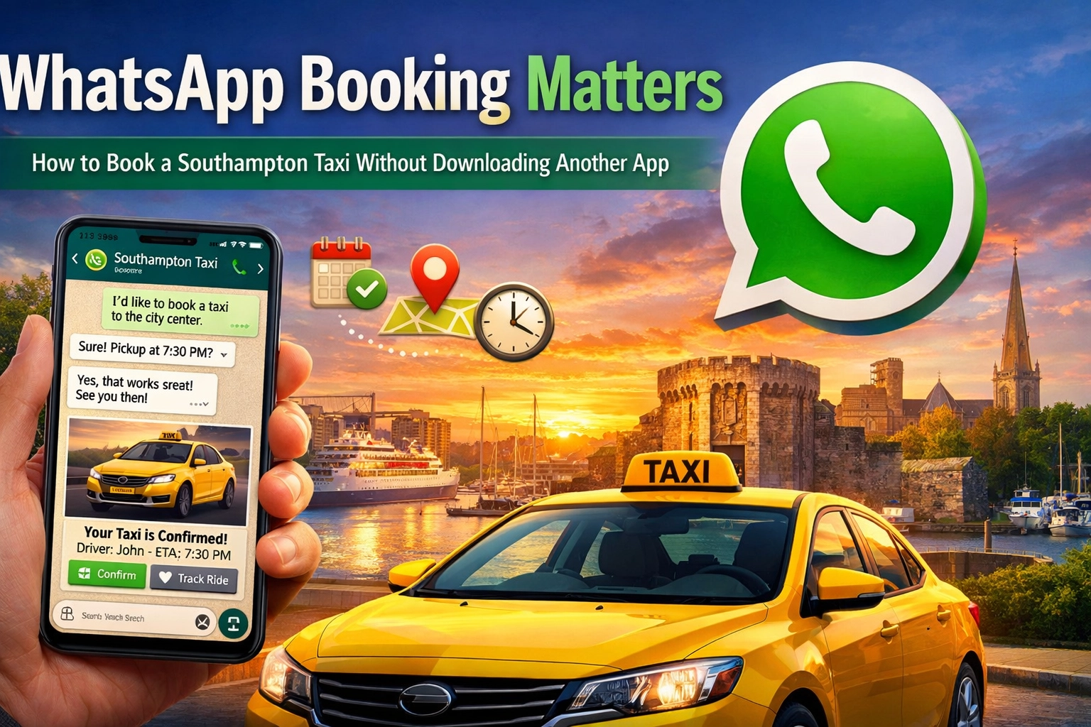 WhatsApp Booking Matters: How to Book a Southampton Taxi Without Downloading Another App
