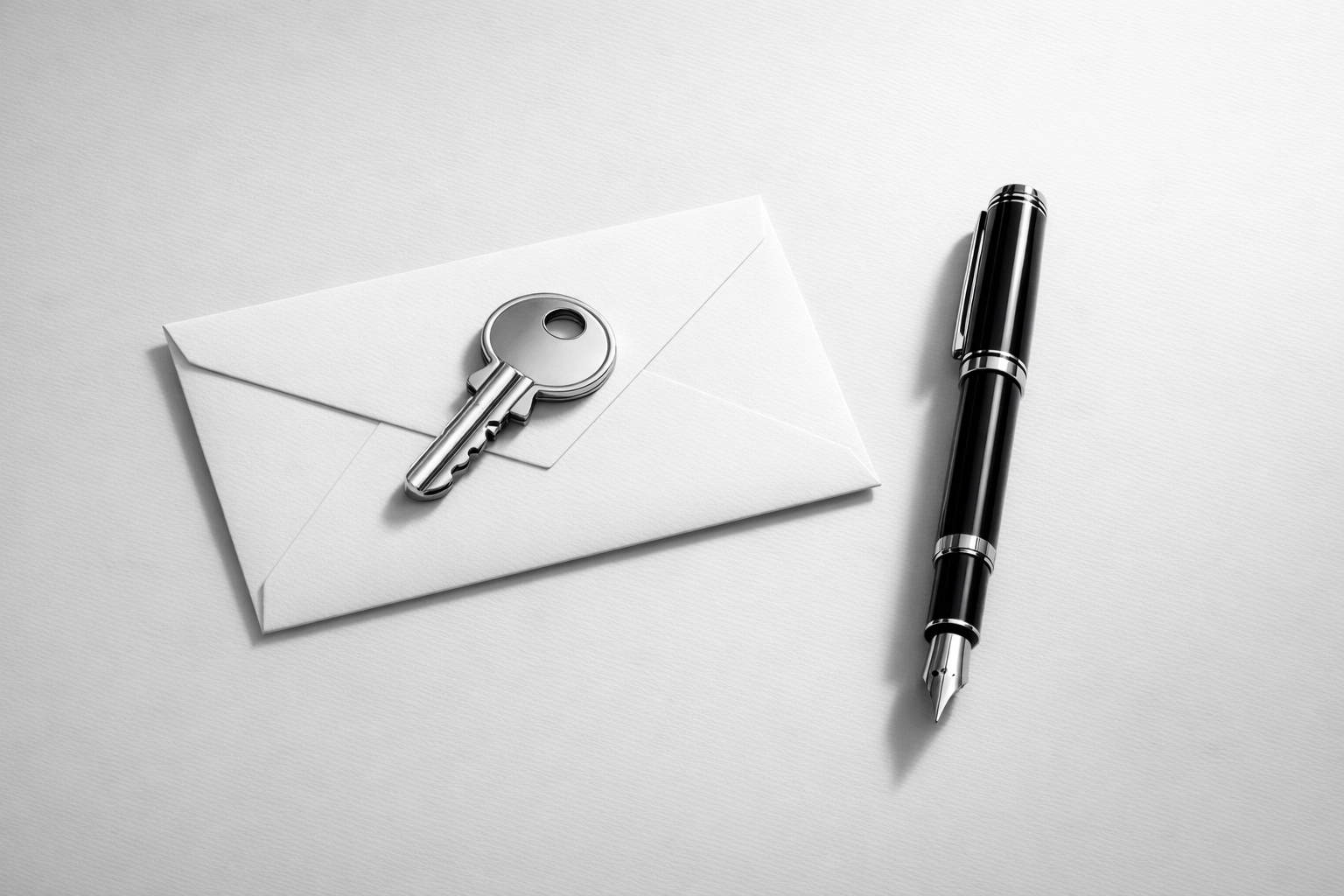 A silver key on a professional desk symbolizing exclusive geographic marketing for chiropractic clinics.