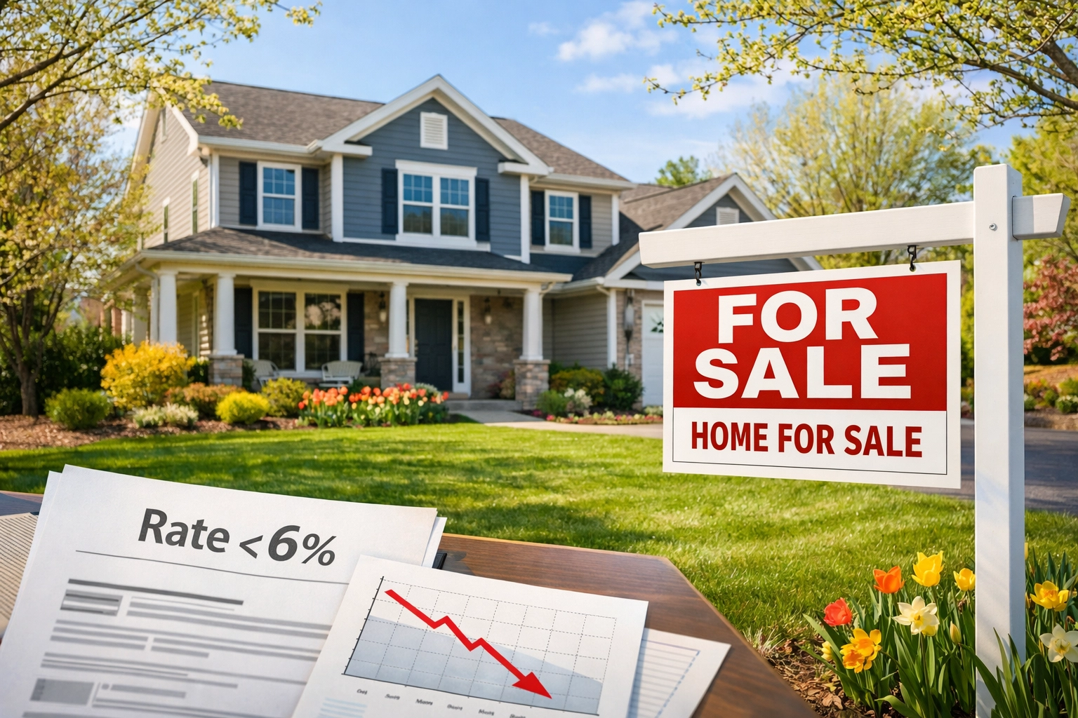 Spring real estate rally in Cook County with mortgage rates dropping and renewed buyer momentum