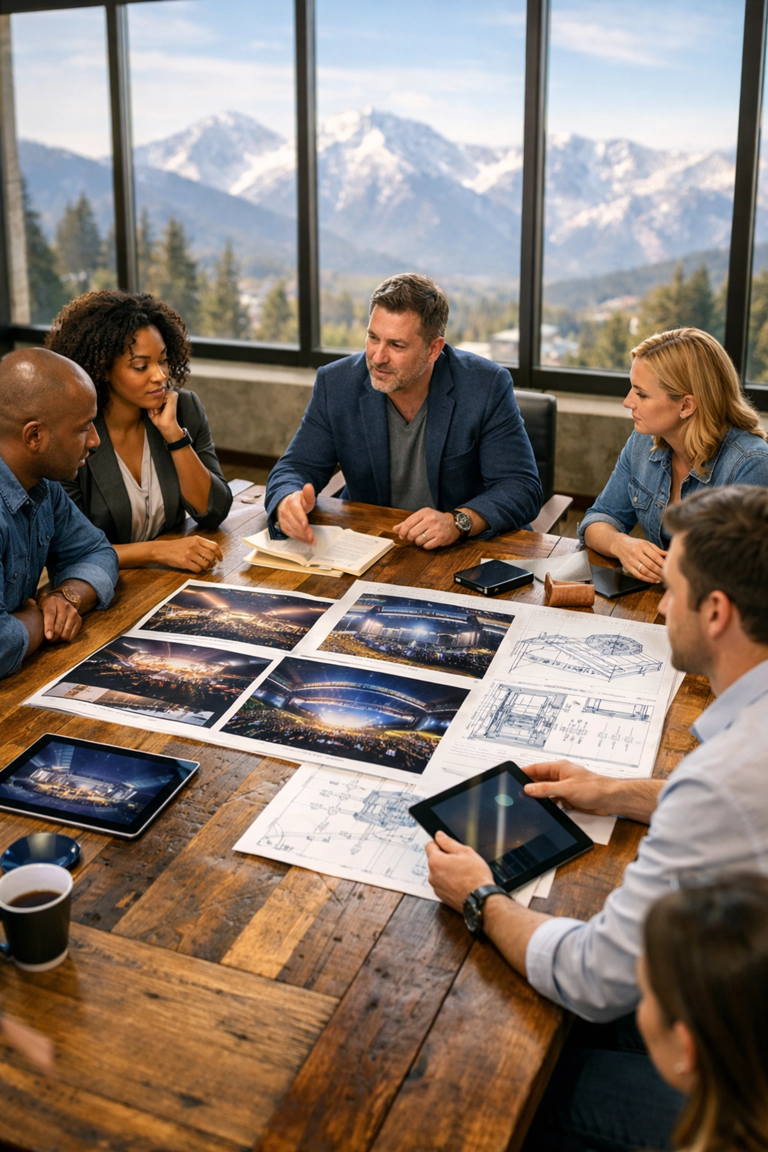 Strategic ideation session for media production alignment in a professional Colorado creative studio.