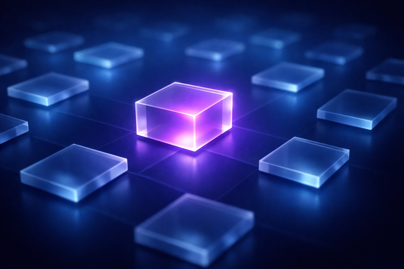 A highlighted digital grid representing Speaker View to reduce visual distractions during inclusive Zoom calls.