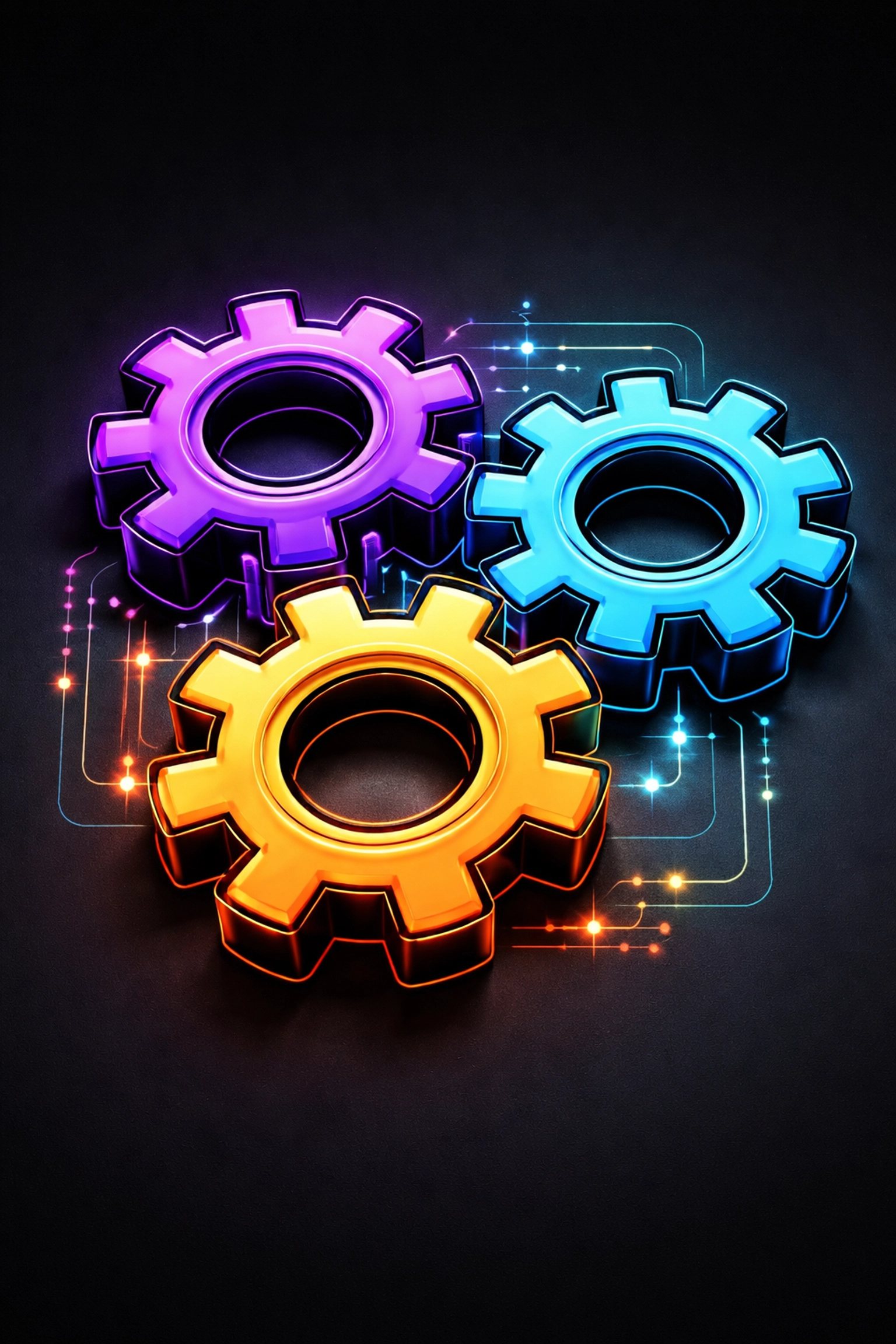 Interconnected gears illustrate how credit bureau reporting on car loans helps rebuild credit in Arnold MO.