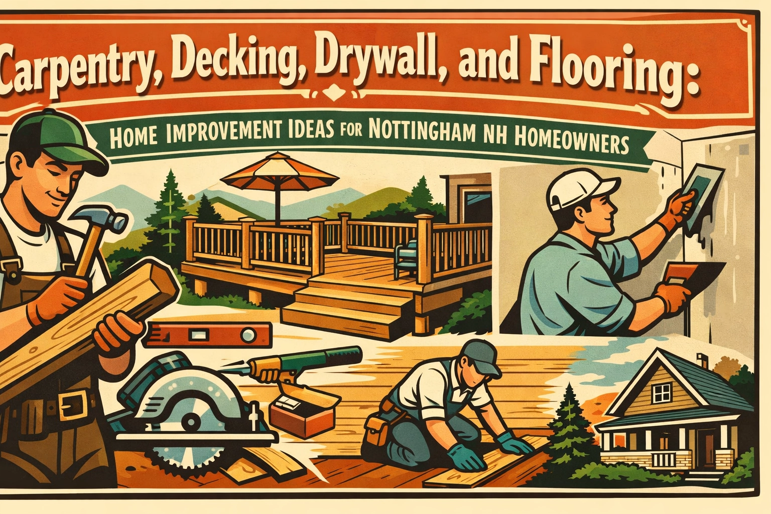 [HERO] Carpentry, Decking, Drywall, and Flooring: Home Improvement Ideas for Nottingham NH Homeowners
