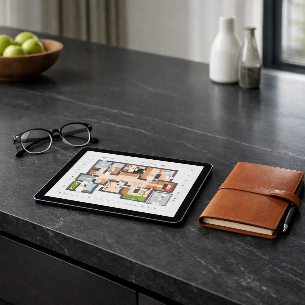 Data-driven marketing tools and floor plans used to sell luxury homes in Bellevue for maximum value.