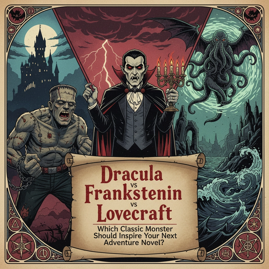 Dracula vs Frankenstein vs Lovecraft: Which Classic Monster Should Inspire Your Next Adventure Novel?