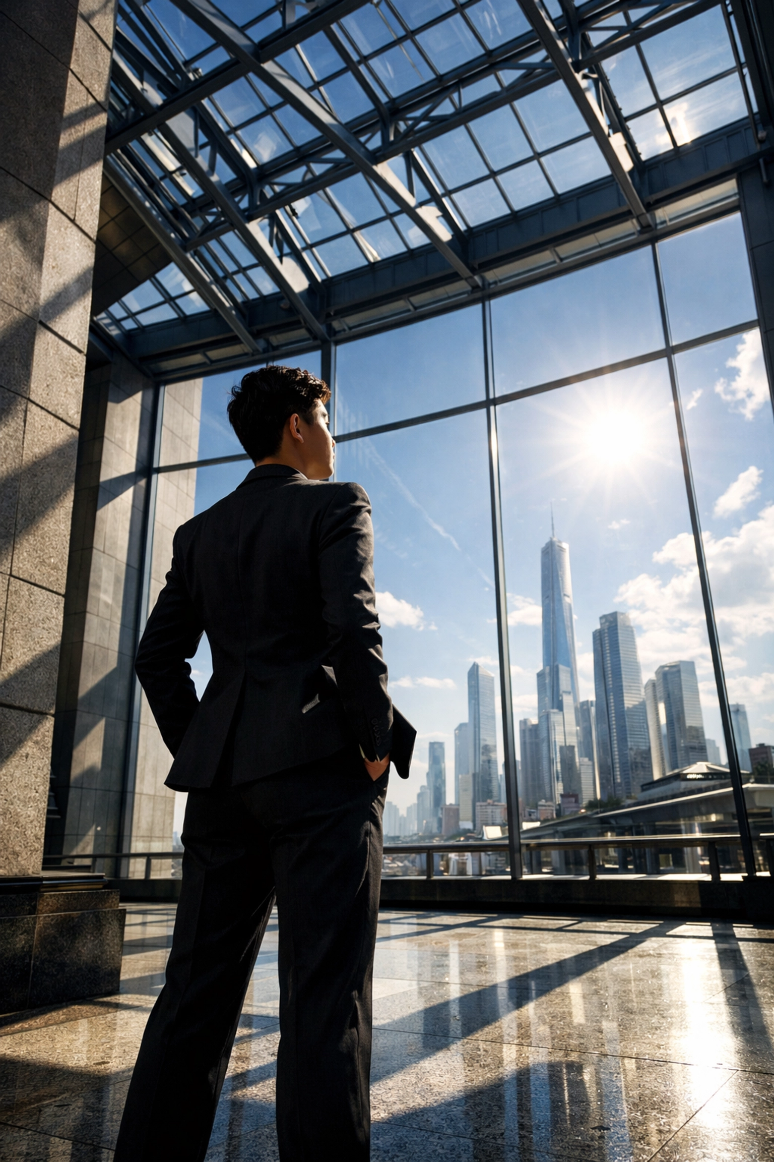 Modern business leader representing a data-driven approach to future workforce development.