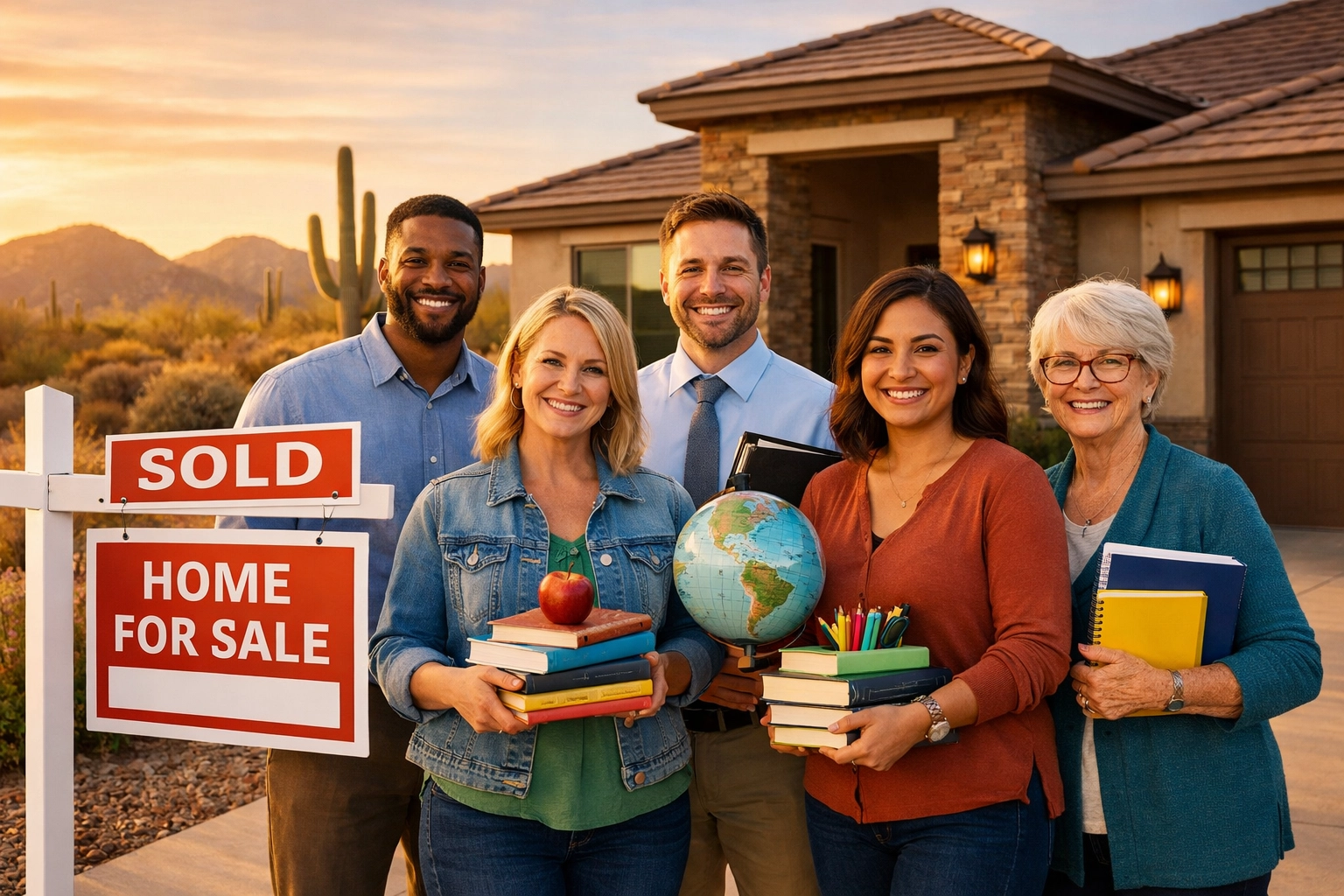 Buckeye teachers celebrating sold home with flat-fee real estate savings