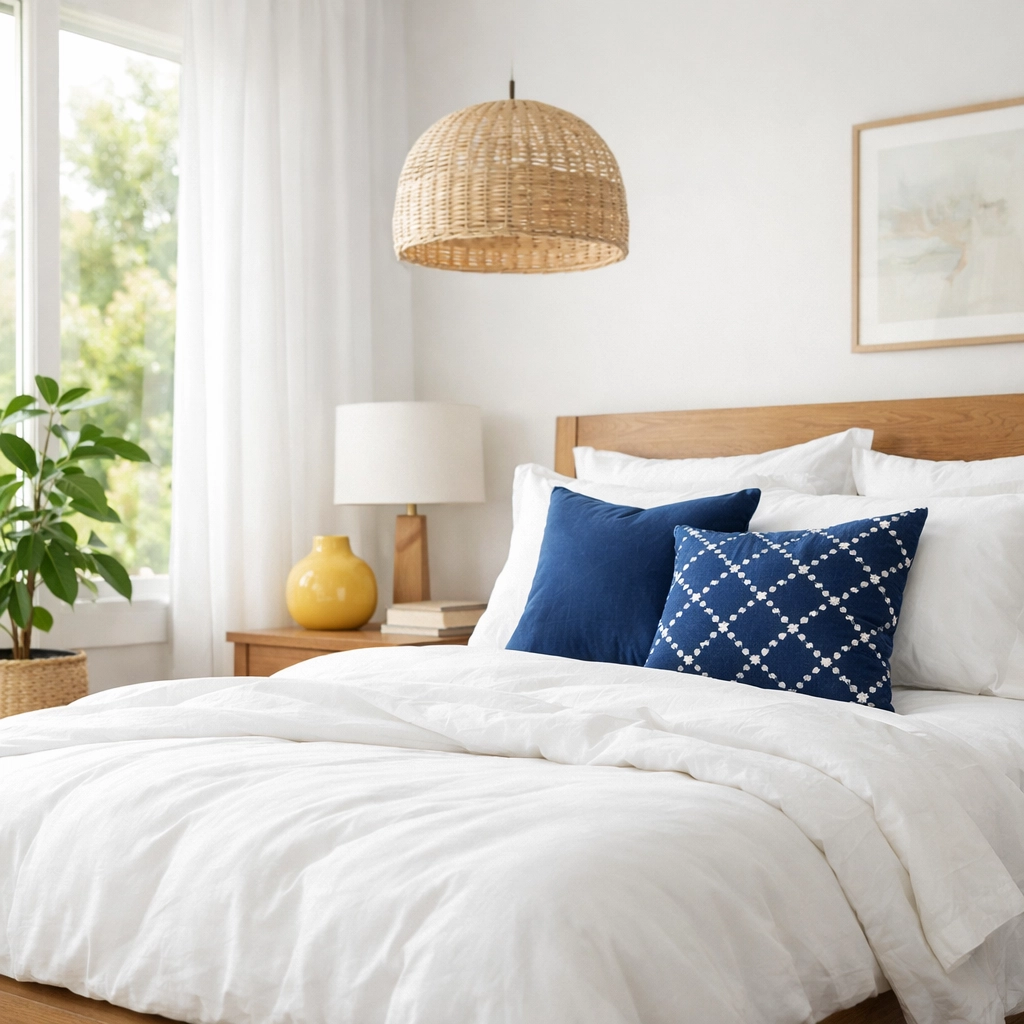 Fresh, healthy bedroom space from a reliable house cleaning service Lexington using green products.