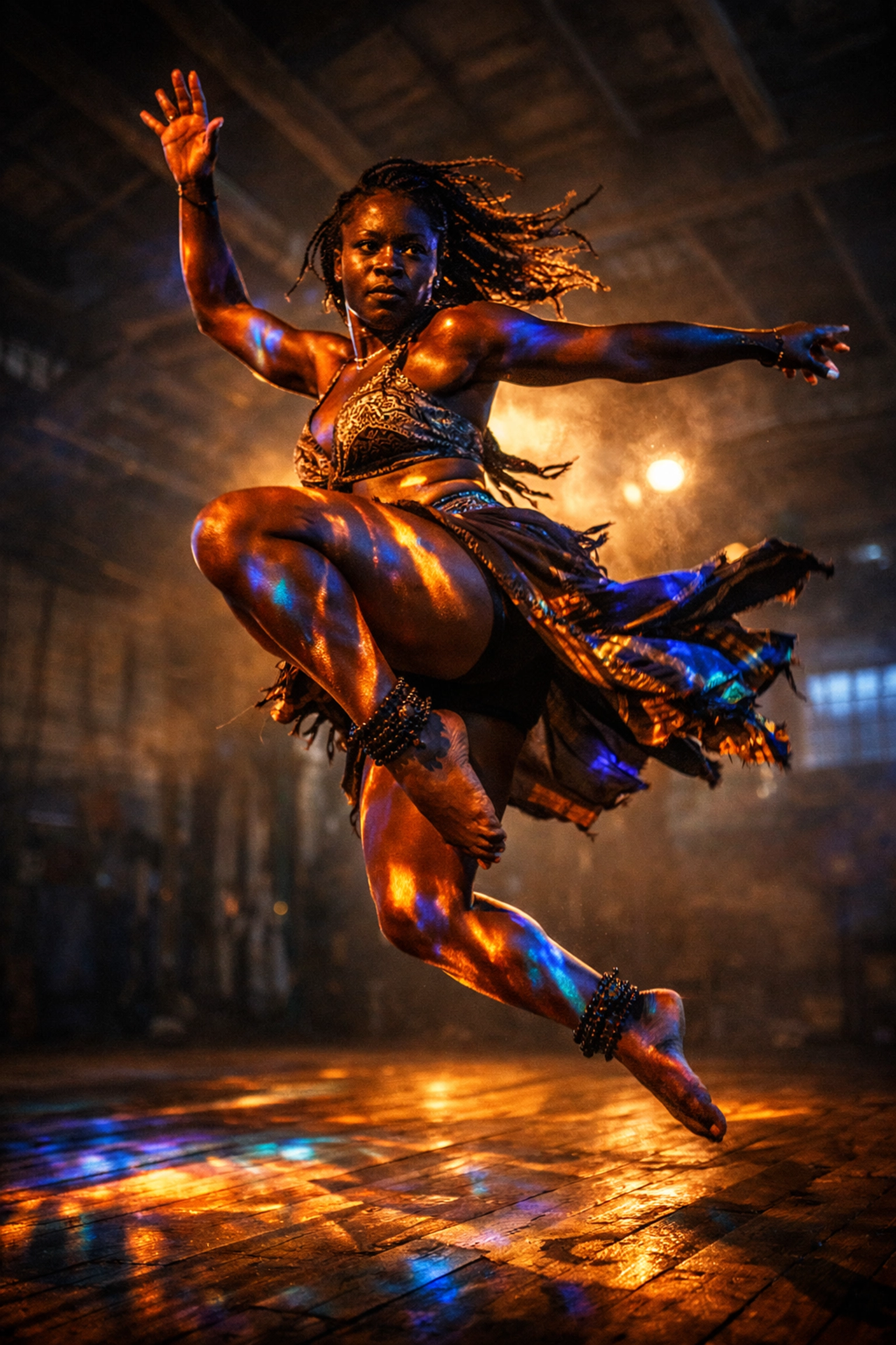 Oakland dancer performing multidisciplinary work, a key creative risk factor for the Rainin NEW grant application.