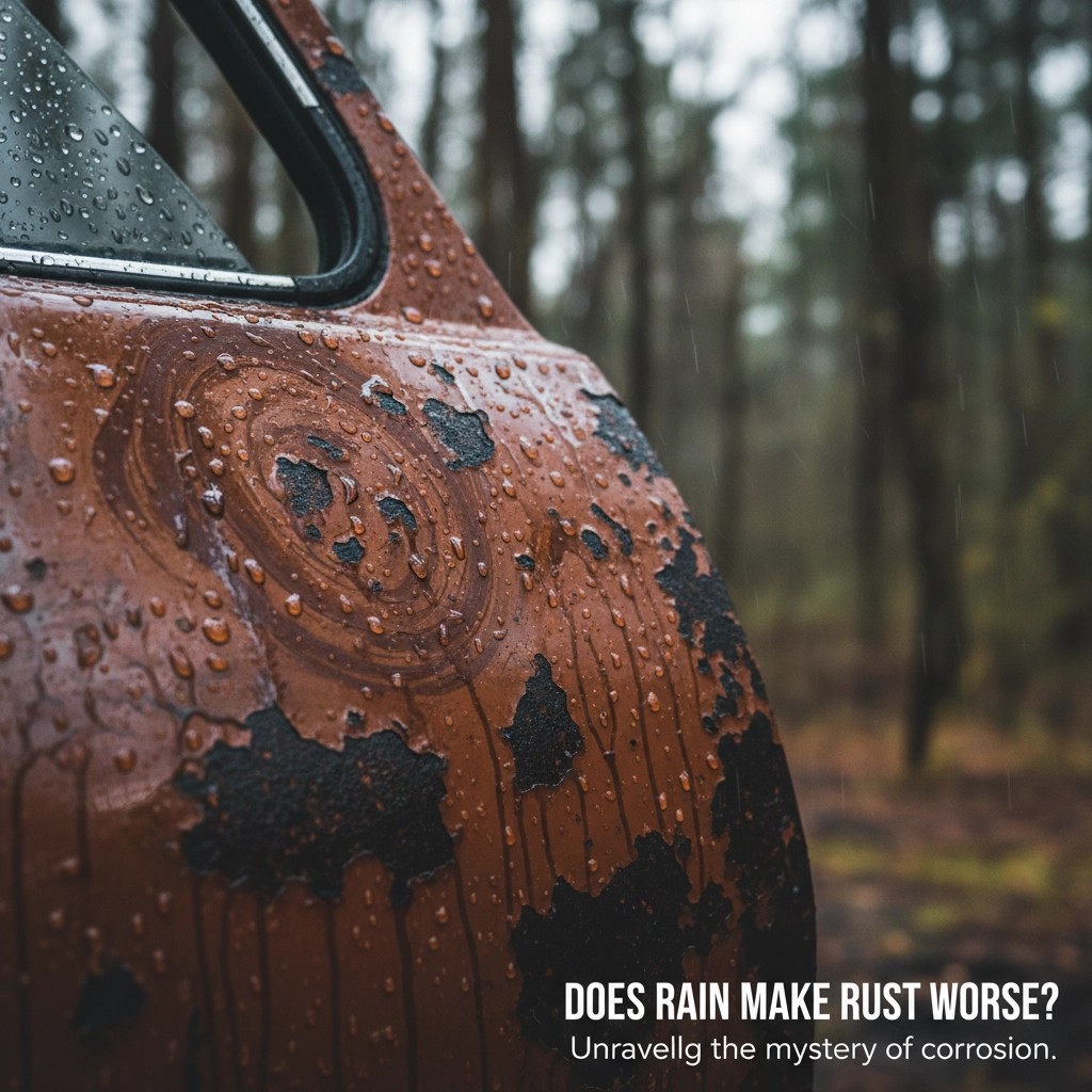 Does rain make rust worse?