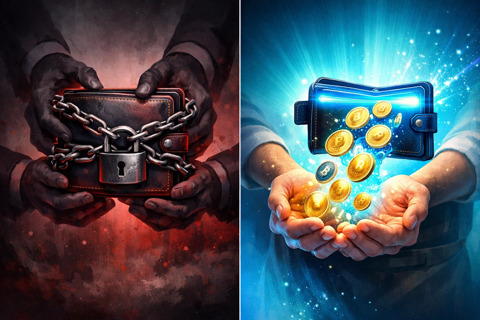 Self-custody vs custodial crypto wallet control for merchant payment freedom