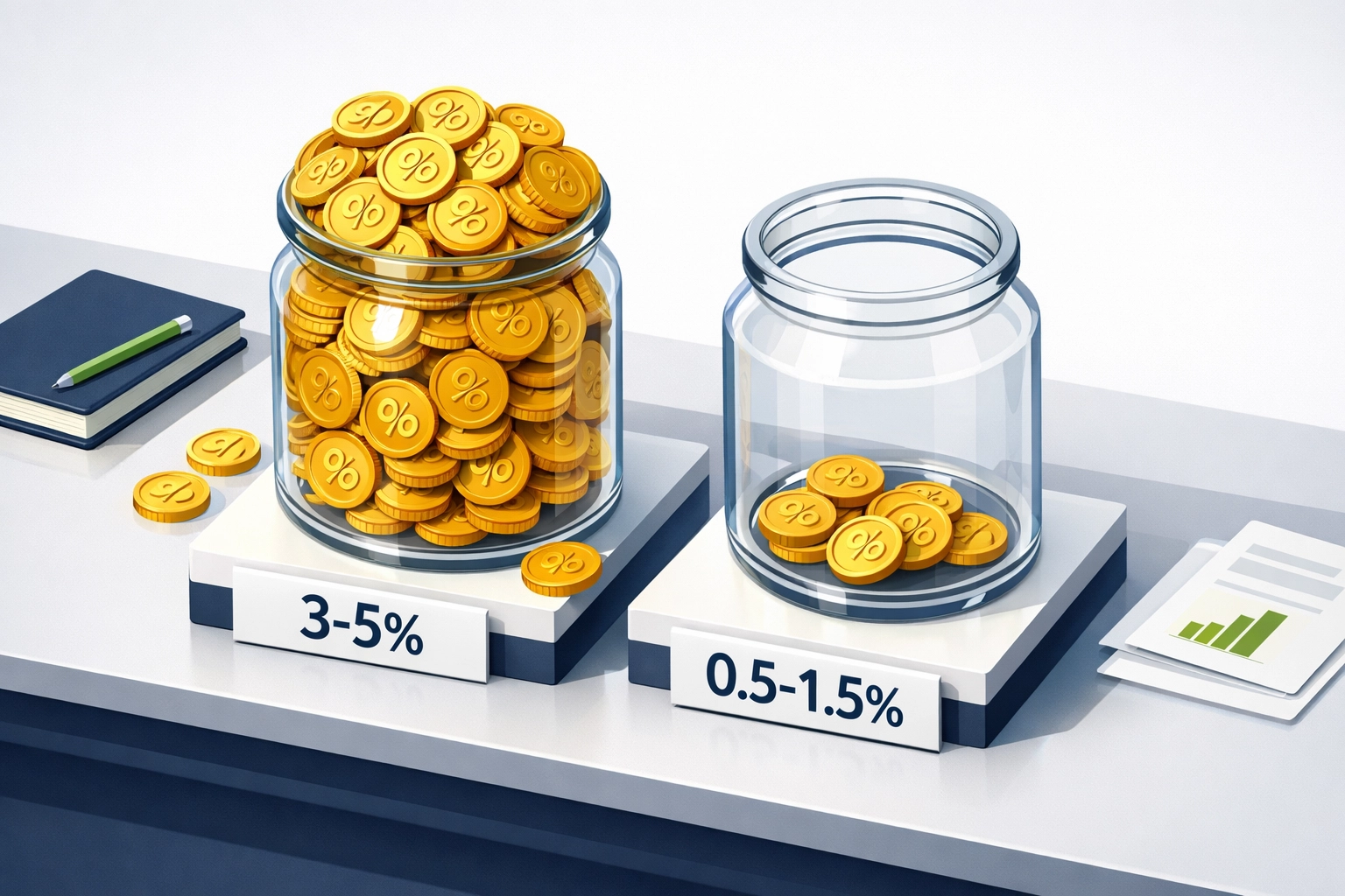 Cryptocurrency transaction fee comparison showing Larecoin's lower costs vs competitors
