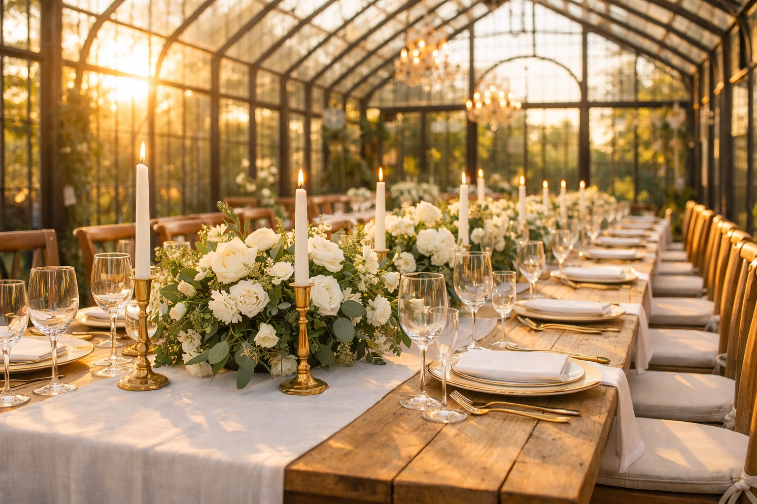 Elegant wedding reception setup highlighting the importance of accurate guest counts.
