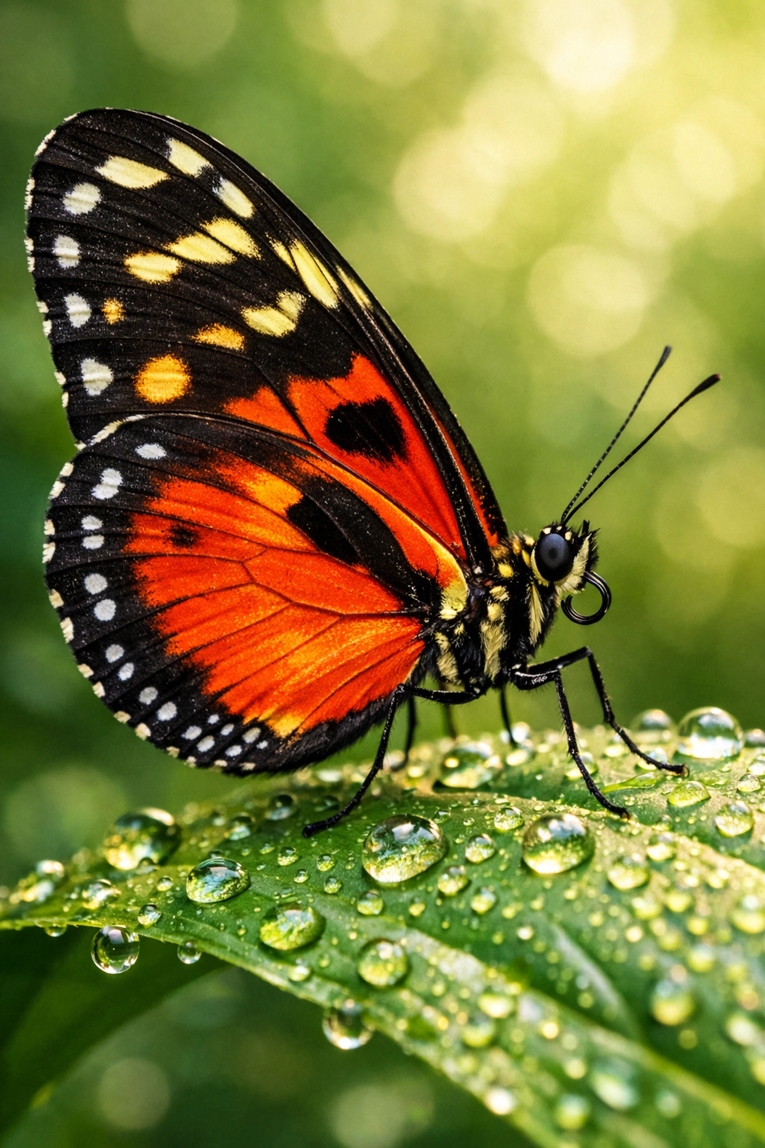 Sharp macro photograph of a butterfly showing intricate wing detail and high-quality colors.
