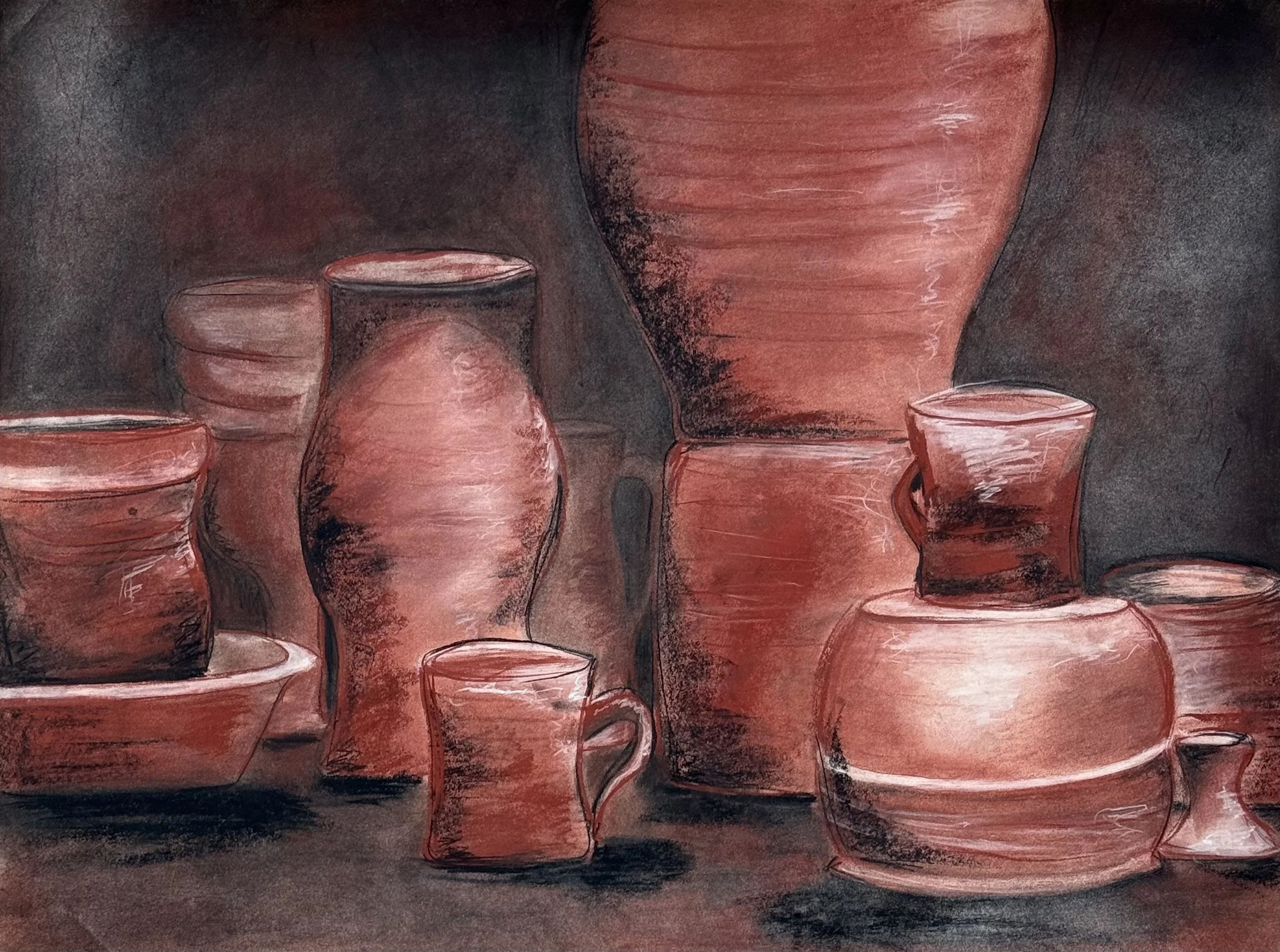 Graceful product class — clay pottery accents from The Weathered Moose LLC