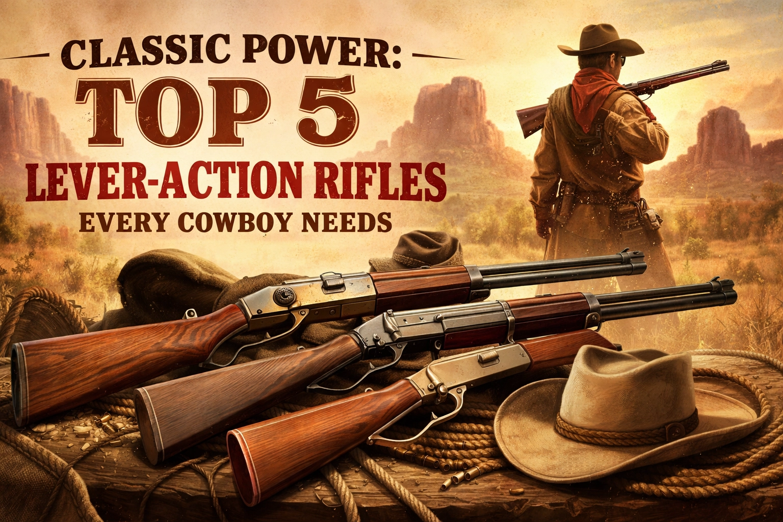 [HERO] Classic Power: Top 5 Lever-Action Rifles Every Cowboy Needs