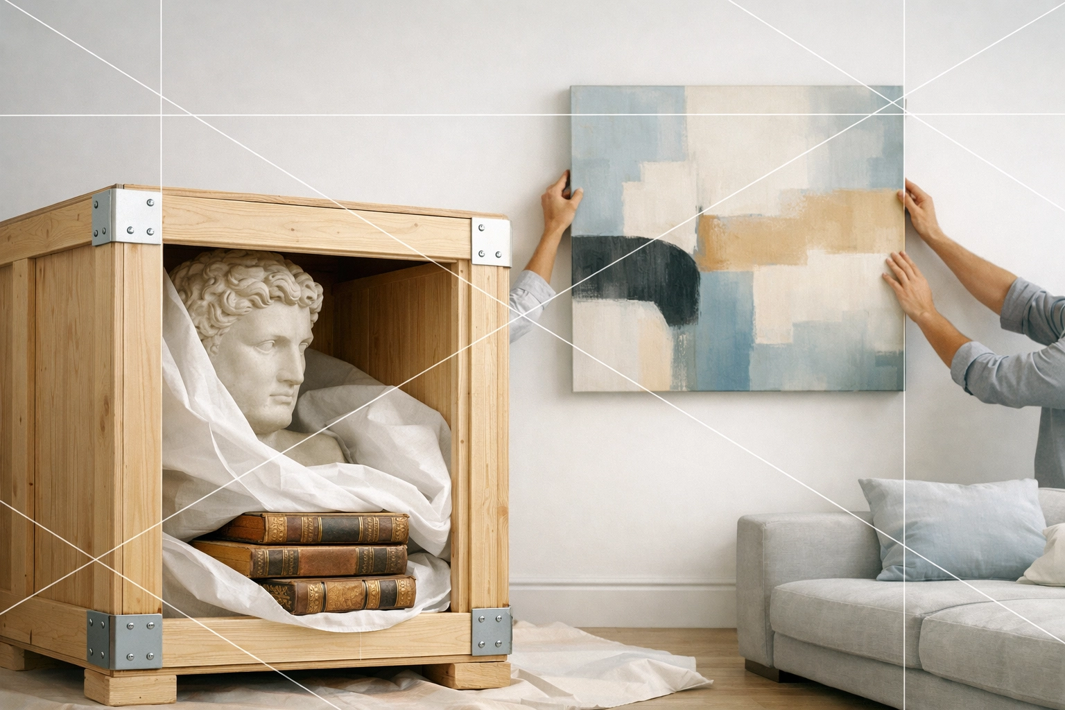 Moving fine art and sentimental items into a Florida home to establish permanent legal domicile.