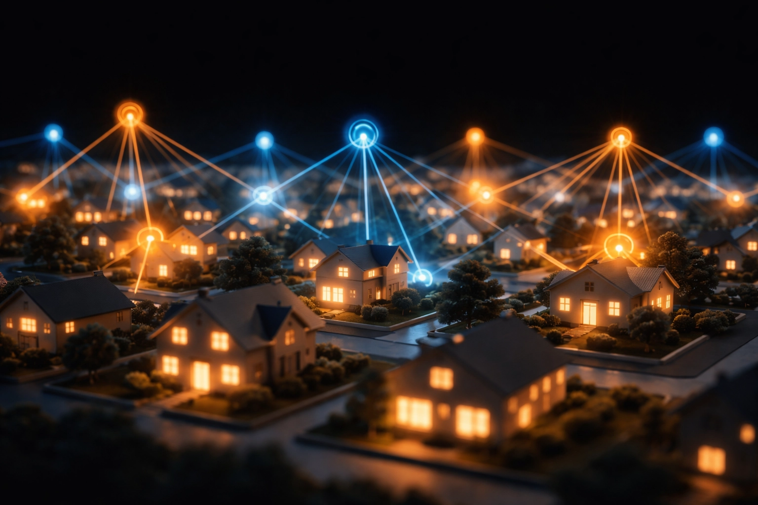 Neighborhood map highlighting homes likely to sell, illustrating predictive analytics for real estate leads