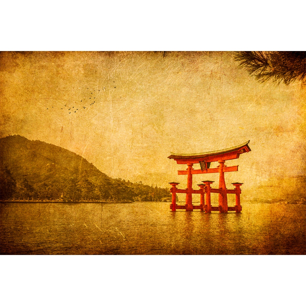 A quiet architectural passage where warm light meets shadow and stillness