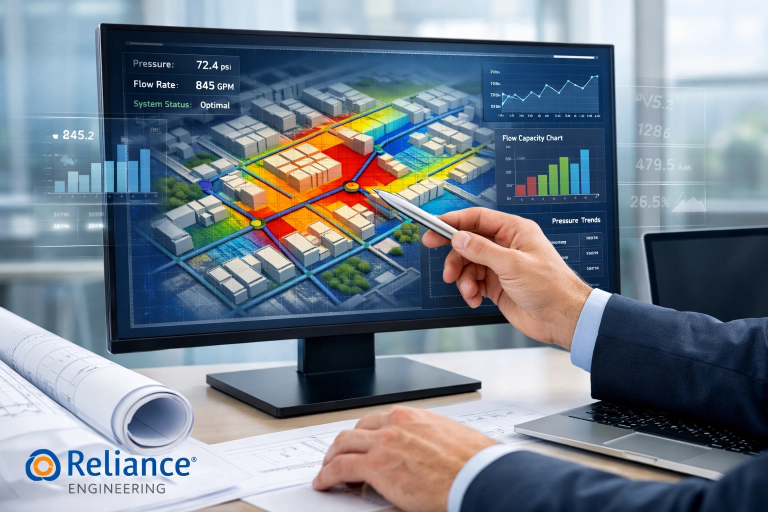 Professional hydraulic modeling analysis for Ontario functional servicing reports to ensure infrastructure capacity.