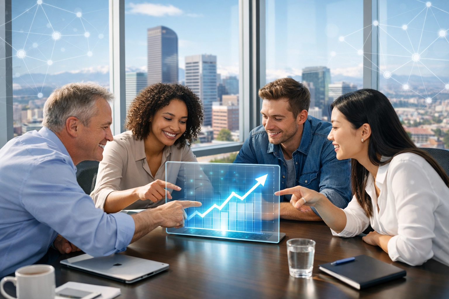 Denver professional team collaborating on growth with scalable denver IT managed services and infrastructure.