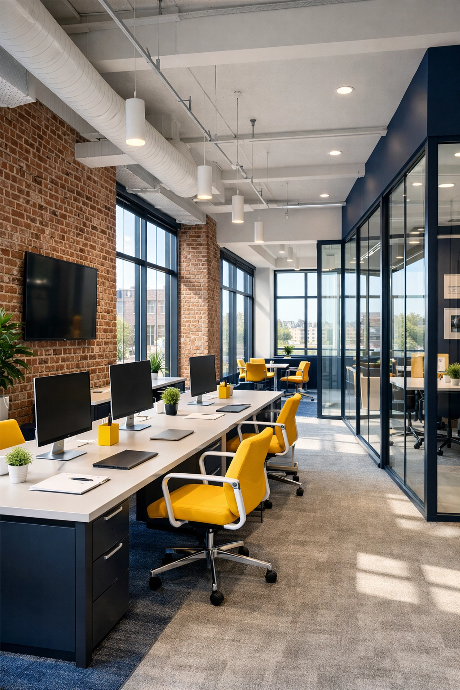 Clean and organized Medford corporate office interior with professional facility maintenance.