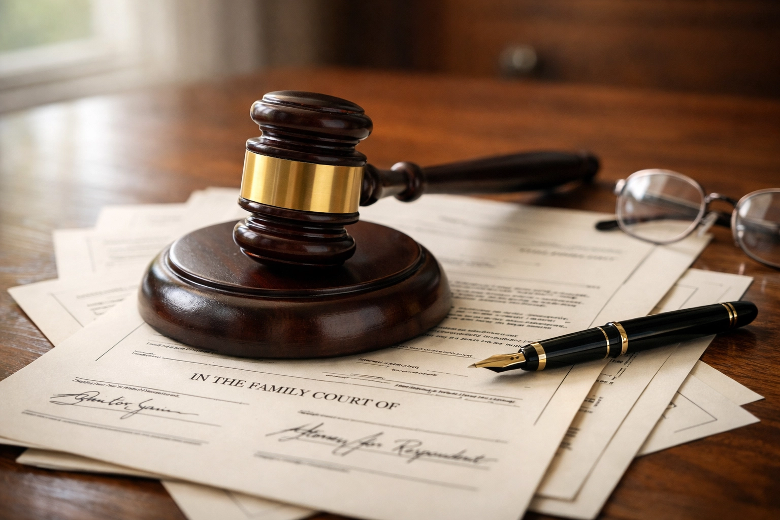 Legal documents and gavel representing TRO filing process in Texas