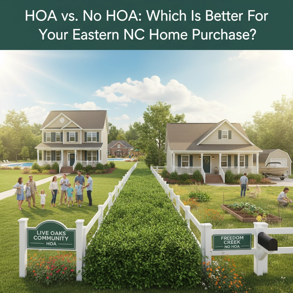 HOA vs no HOA Eastern NC – compare fees, rules, amenities, and freedom