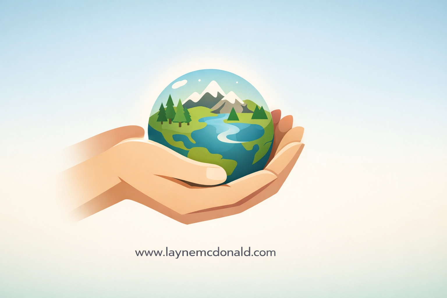 Hands cradling Earth symbolizing Christian environmental stewardship and creation care