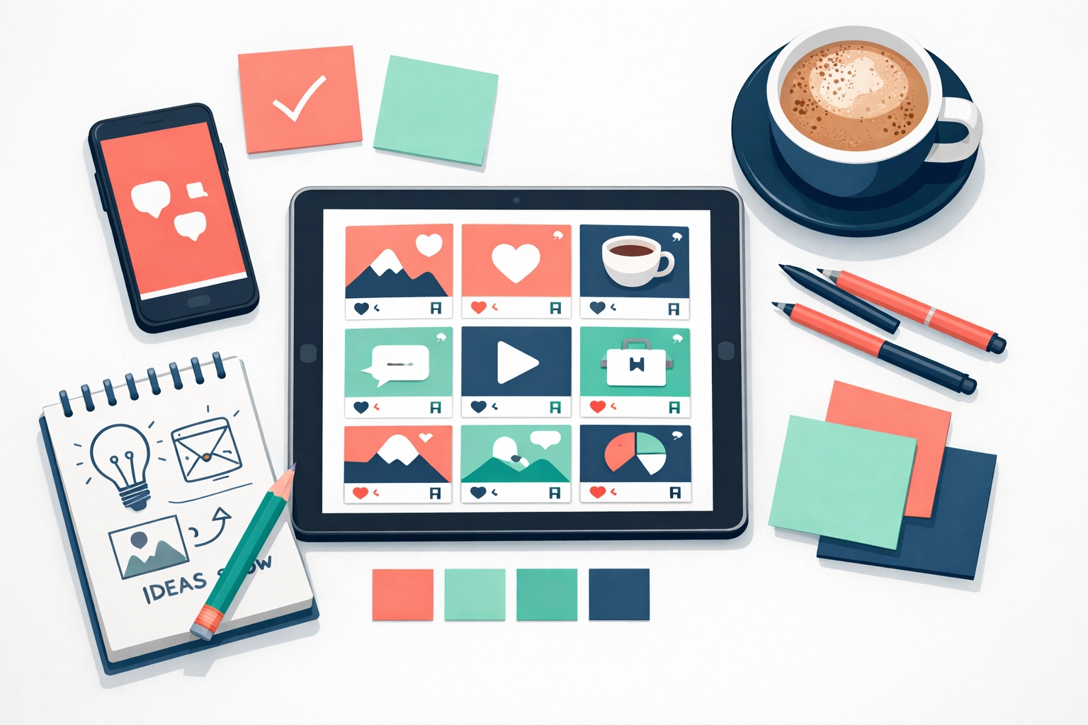 Social media marketing workspace for creating and selling business digital products online