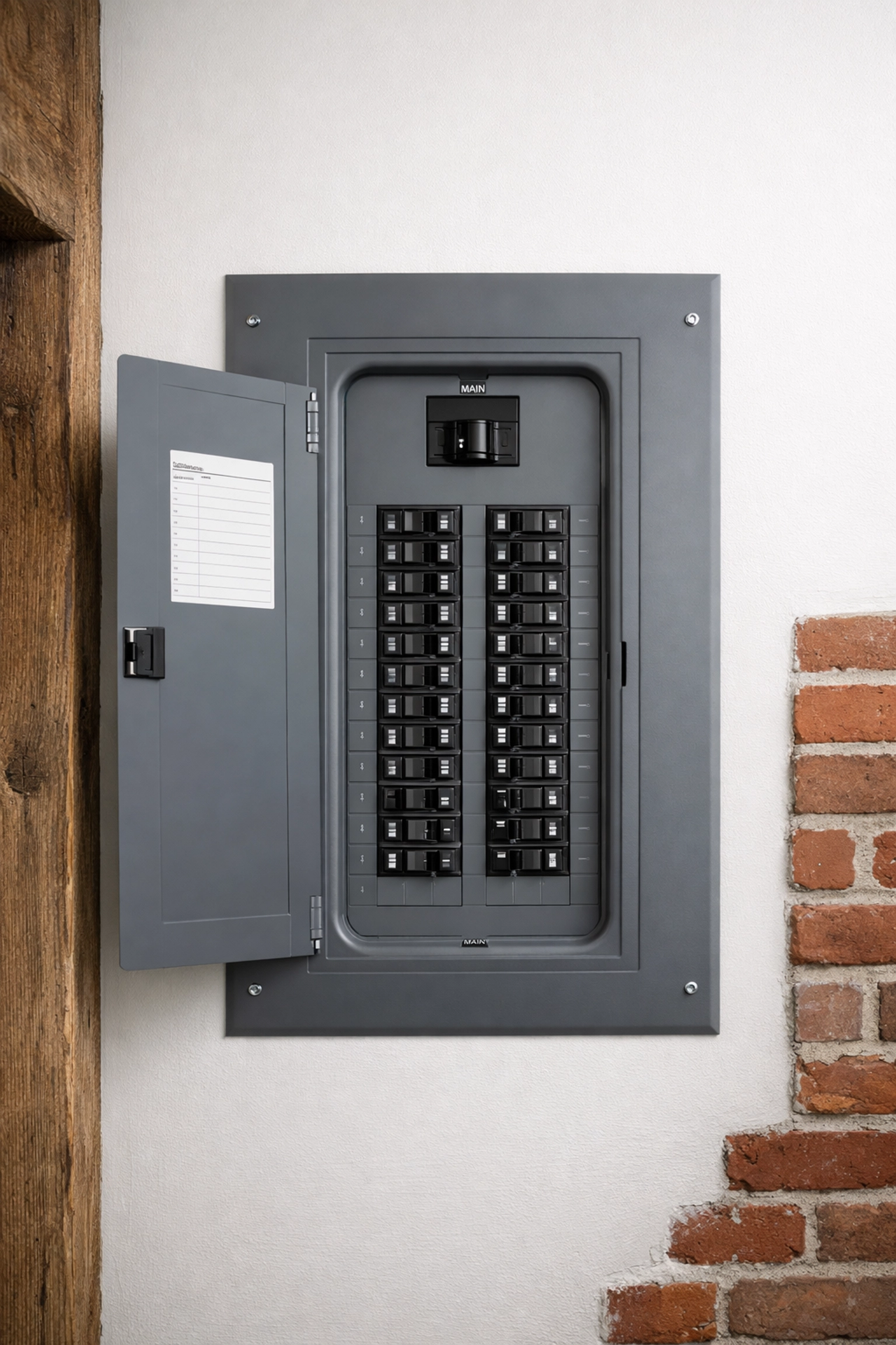 Professional 200A service upgrade and electrical panel installation in a historic Portland Maine home.
