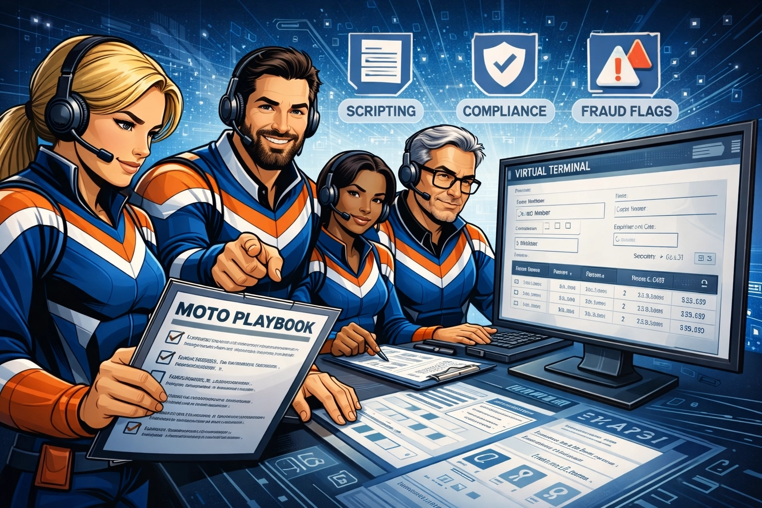 Merchant team trained in MOTO payment processing best practices