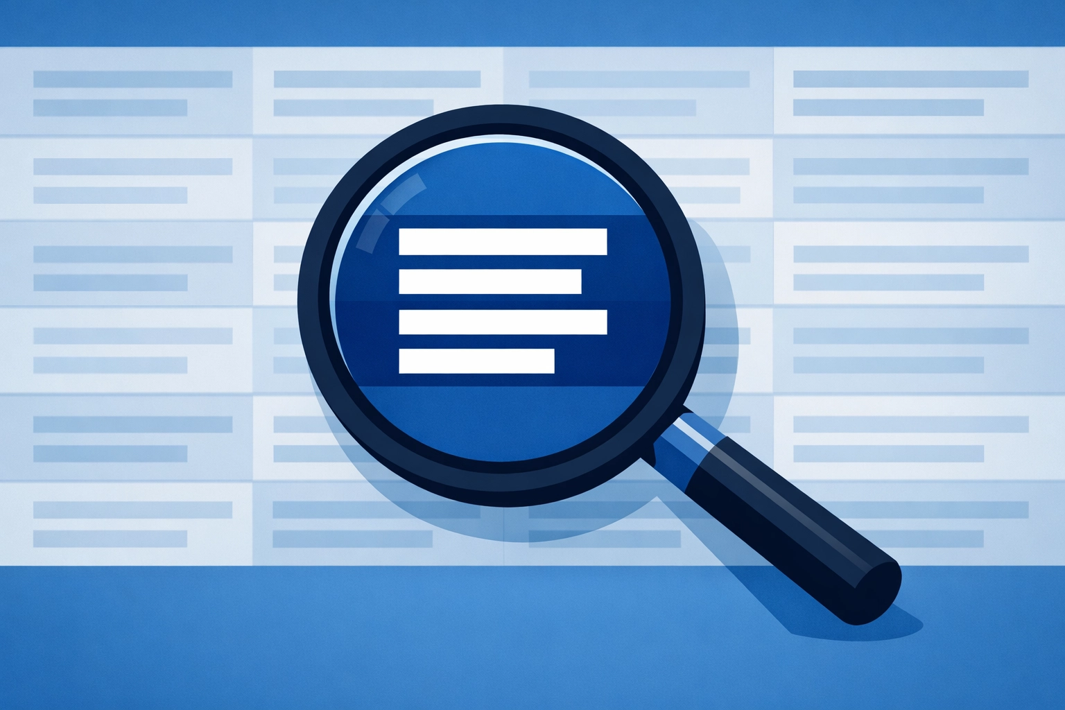 Magnifying glass highlighting the importance of high-contrast text for web accessibility.