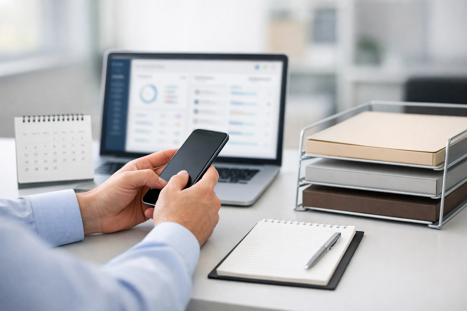 Tax professional managing status updates and communication to improve client retention.