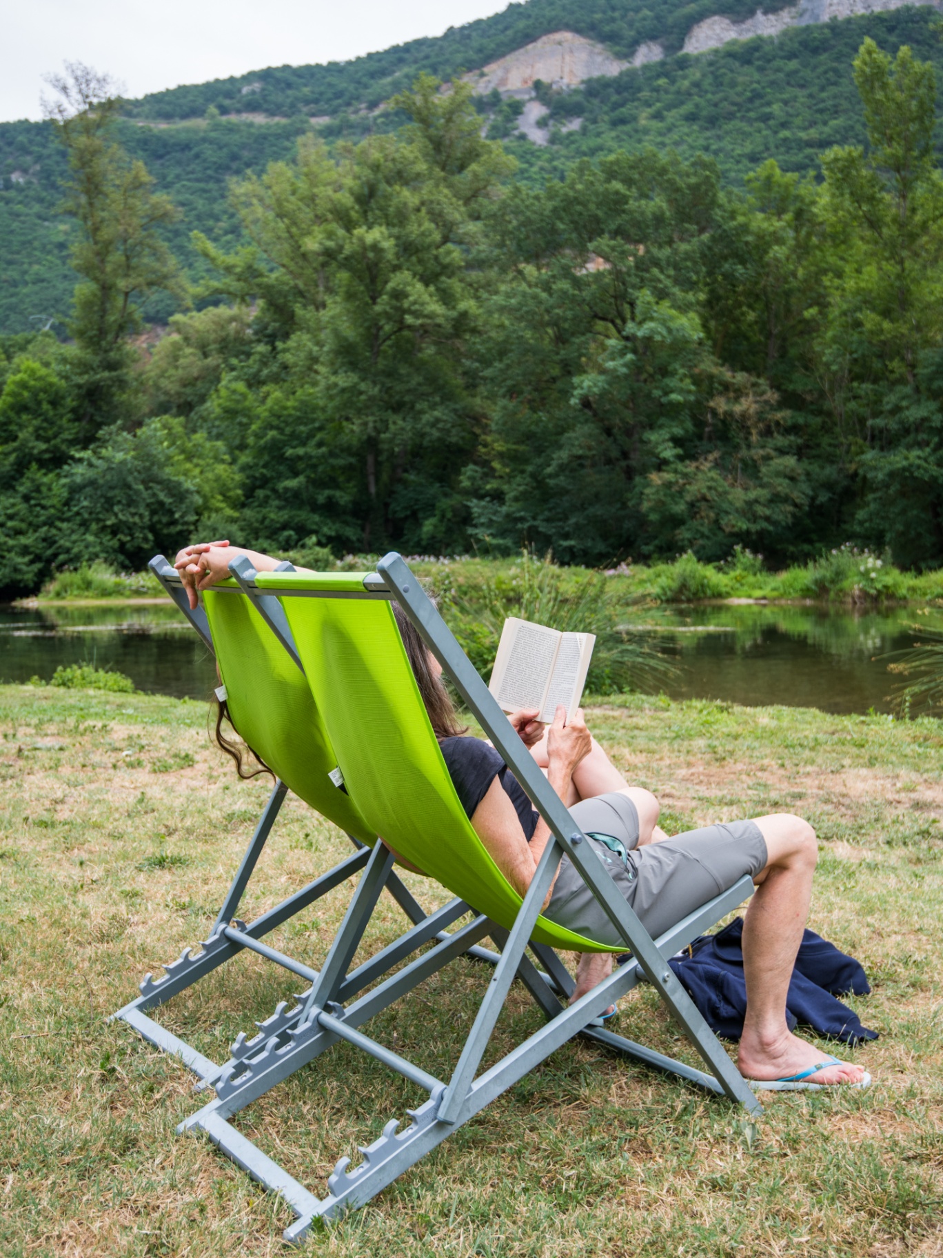 Détente au bord de la Dourbie