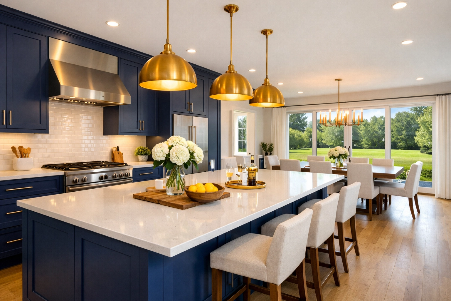 Spotless modern kitchen in a Shrewsbury estate, reflecting the quality of premium Shrewsbury house cleaning.