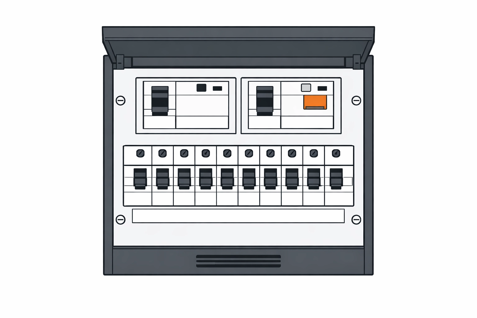 Moderner Sicherungskasten für sichere Elektroinstallationen in Niederösterreich
