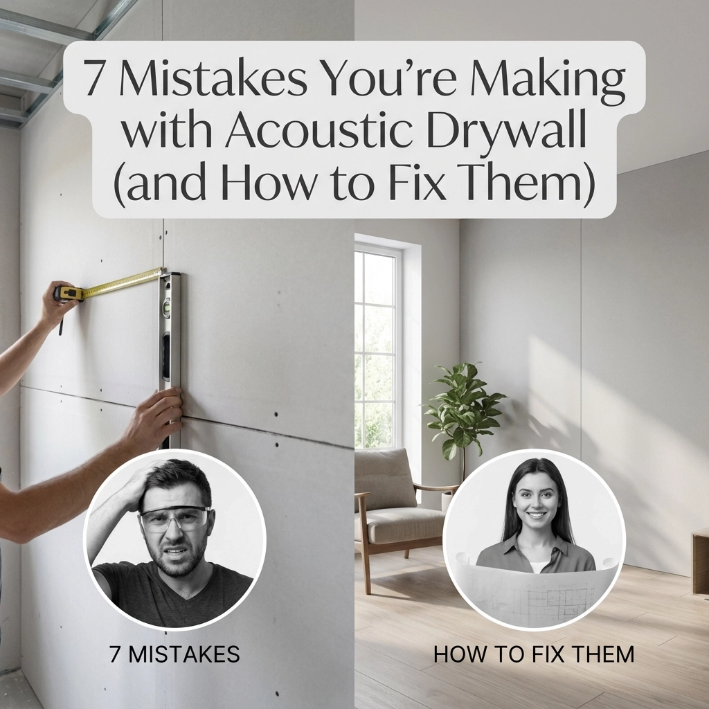 7 Mistakes You Might be Making with Acoustic Drywall (and How to Fix Them)