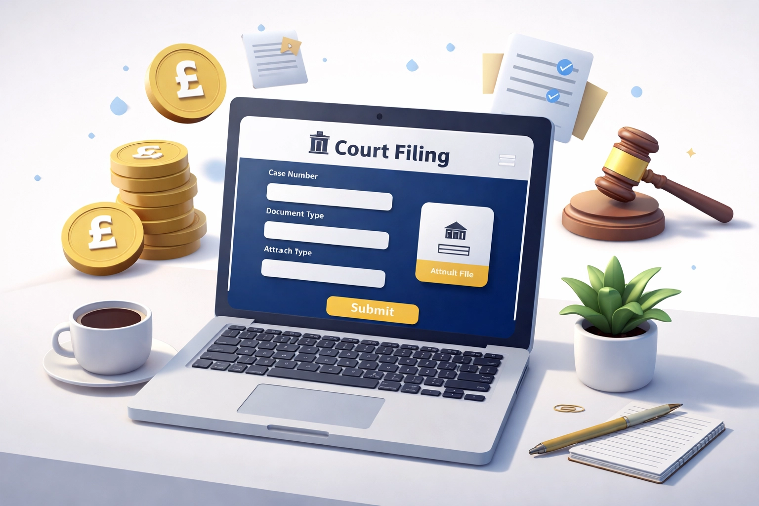 Filing a small claim online to recover business debts in the UK with supporting documents