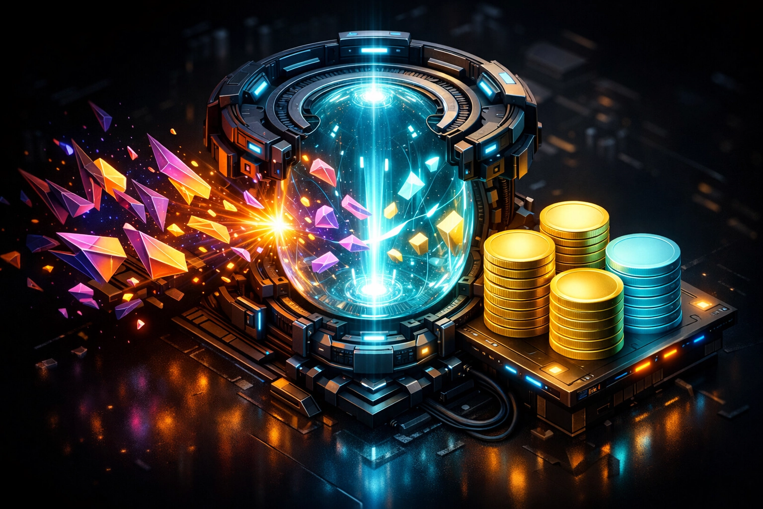 Larecoin AI stability engine refining volatile crypto into stable LUSD coins for secure Web3 commerce