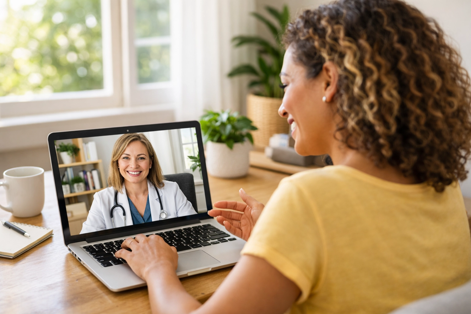 California patient having telehealth consultation for tirzepatide prescription