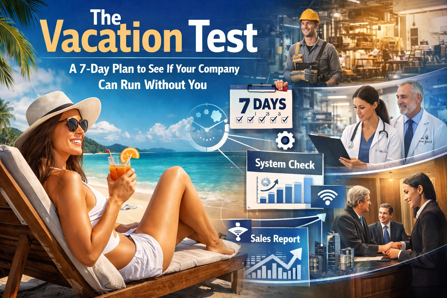 [HERO] The Vacation Test: A 7-Day Plan to See If Your Company Can Run Without You
